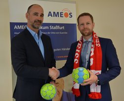 AMEOS Klinikum Staßfurt ist neuer Sponsor des HV Rot-Weiß Staßfurt e.V.